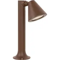QAZQA Borne d'extérieur moderne brun rouille 30 cm IP44 orientable - Ciara