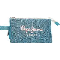 Pepe Jeans Étui en polyester bleu 22 x 12 x 5 cm
