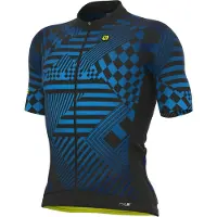 ALÉ Checker Short Sleeve Jersey Bleu M Homme