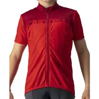 Castelli Neo Prologo Short Sleeve Jersey Rouge 8 Years Enfants