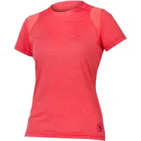Endura Singletrack Short Sleeve T-shirt Rouge S Femme