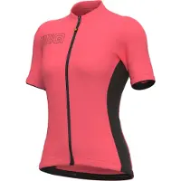 ALÉ Maillot de cyclisme d'été pour femme Alé Cycling Solid Color Block rose