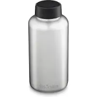 Klean Kanteen Wide 1009501 Loop Cap Brushed Stainless, bouteille thermos, 1900 ml