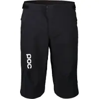 POC - Short de VTT coupe-vent et déperlant - Infinite All-Mountain Short Uranium Black pour Homme en Nylon - Taille S - Noir