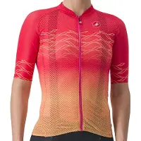 Castelli Maillot Manches Courtes Femme - Climber's 2.0 - hibiscus/soft orange 081