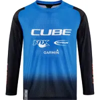 Cube Vertex X Actionteam Long Sleeve Enduro Jersey Bleu XL Enfants