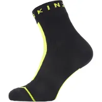 Sealskinz Chaussettes Longueur Cheville Imperméables - All Weather avec Hydrostop - Black/Neon Yellow - 2020