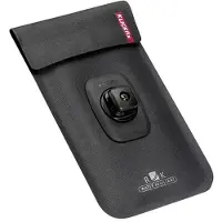Klickfix Phone Bag Light S avec adaptateur transparent/noir, avec raccord tournant