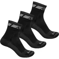 Gripgrab Set 3x Chausettes Mérino Regular Cut - Black