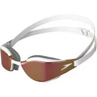Speedo Fastskin Hyper Elite Mirror Swimming Goggles Rouge,Blanc
