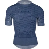Q36.5 Maillot intérieur Base Layer 2 à manches courtes bleu, Taille S-M