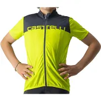 Castelli Neo Prologo Short Sleeve Jersey Vert 12 Years Enfants