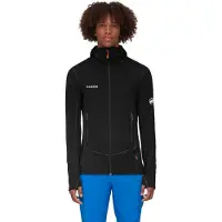 Mammut - Polaire légère et extensible zippée - Taiss Light ML Hooded Jacket Men Black pour Homme - Taille XL - Noir