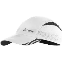 Loeffler Sports Cap Blanc
