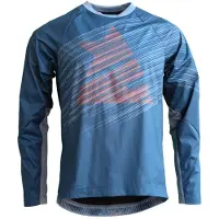 Zimtstern ProTechZonez Maillot à Manche Longues VTT Homme - French Navy
