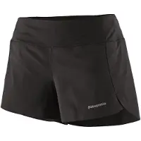 Patagonia - Short de running - W's Strider Pro Shorts 3 1/2 in. Black pour Femme - Taille M - Noir