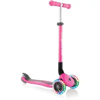 Globber Primo Foldable Lights Scooter Rose Enfants