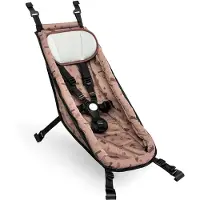Croozer Siège bébé compatible avec tous les modèles Kid & Kid Plus à partir de 2014 et les modèles Kraams, couleur : rouge à motifs