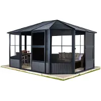 Sojag Pavillon Charleston 12x15 anthracite 384 x 489 x 281 cm (L x l x h) Aluminium