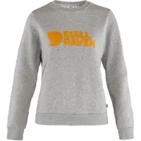 Fjall Raven - Sweat en coton biologique - Fjällräven Logo Sweater W Grey Melange pour Femme en Coton - Taille S - Gris