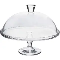 Secret De Gourmet Lara– Présentoir à Gâteau en Verre, Diamètre 32 c