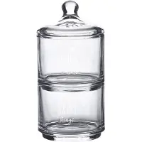 Clayre & Eef Couvercle pour bocal à provisions Ø 10x21 cm Verre Cur