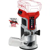 Einhell TP-ET 18 Li fraiseuse de chant sans fil 18 V 6 / 8 mm Brushless ( 4350412 ) Solo - sans batterie, sans chargeur
