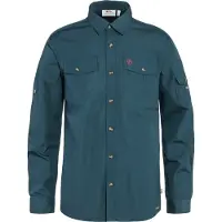 Fjall Raven - Chemise robuste et respirante - Singi Trekking Shirt LS M Mountain Blue pour Homme - Taille L - Bleu