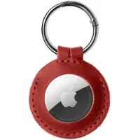 FIXED Leather Case for AirTag rouge
