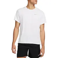 Nike T-Shirt fonctionnel 'Miler' argent / blanc