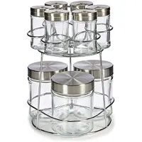 Vivalto Arbre à épices - - Métal - 17 x 24,5 x 17 cm - 9 Pièces - Support inclus