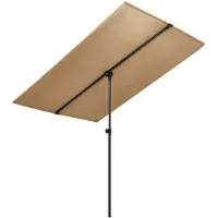 vidaXL -Parasol avec Aluminiumpol 180x110 cm Taupe