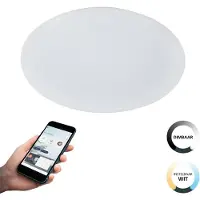 Eglo TOTARI-Z Applique/plafonnier Lampe éclairage - H7 x Ø38 cm - blanc - 4X4,8W incl - IP20