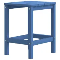 vidaXL Table de jardin Adirondack bleu océan 38x38x46 cm HDPE