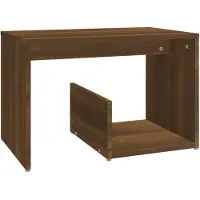 vidaXL Table d'appoint Chêne marron 59x36x38 cm Bois d'ingénierie