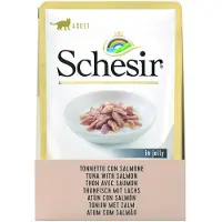 Schesir au thon avec saumon (gelée) pâtée pour chat (sachets 85g)