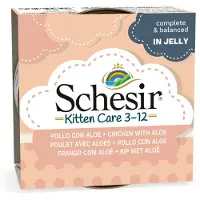 Schesir Poulet à l'aloès pour chatons 6x85G