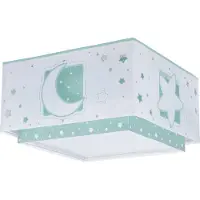 DALBER Plafonnier carré Moonlight turquoise