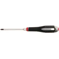 Bahco Ergo Phillips Hex Nut Screwdriver With Rubber Ph3x150 Mm Handle Argenté