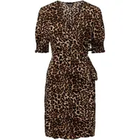 Pieces Robe PCTALA 2/4 WRAP DRESS femmes - Multicolore - EU S