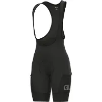 ALÉ Stones Cargo Bib Shorts Noir S Femme