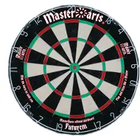 Masterdarts Cible - Disque en sisal - 45Ø x 4 cm - Anneau numérique bien visible/antiréfléchissant