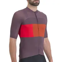 Sportful Snap Short Sleeve Jersey Orange,Violet M Homme