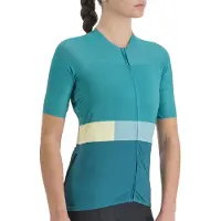 Sportful Snap Short Sleeve Jersey Vert M Femme