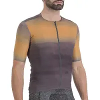 Sportful Maillot de cyclisme à manches courtes - SKY RIDER SUPERGIARA - Marron/Orange M