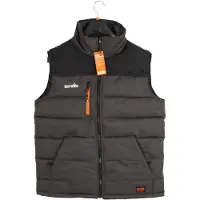 Scruffs & Tramps Scruffs - Gilet matelassé "Worker", anthracite taille XXL