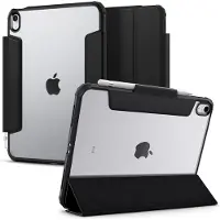 Spigen ?tui Ultra Hybrid Pro con?u pour iPad 109 pouces ?tui iPad 10e g?n?ration (2022) avec dos transparent et porte-crayon - Noir