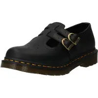 Dr. Martens Vegan 8065 Mary Jane Flat Noir Felix Rub Off 6 pour femmes
