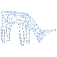 vidaXL Renne de Noël Blanc froid 73x31x45 cm