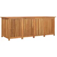 vidaXL Coffre de jardin 200x80x75 cm bois massif acacia